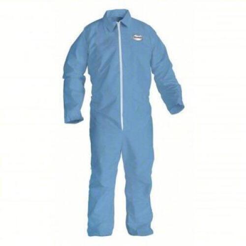 DESCRIPTION: (1) CASE OF (21) DISPOSABLE COVERALLS BRAND/MODEL: KLEENGUARD #6VTC5 INFORMATION: BLUE FLAME RESISTANT SIZE: 4XL RETAIL$: $216.15 EA QTY:
