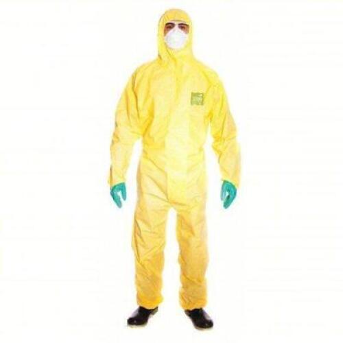 DESCRIPTION: (1) CASE OF (25) HOODED DISPOSABLE COVERALLS BRAND/MODEL: ALPHATEC #465F96 INFORMATION: YELLOW SIZE: 2XL RETAIL$: $1,022.72 EA QTY: 1