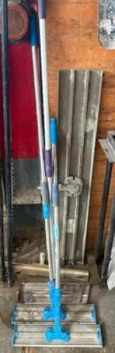 ASSORTED CONCRETE SPREADING TOOLS AS SHOWN