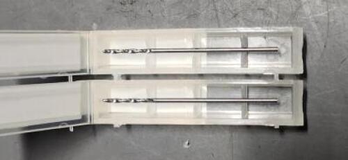 DESCRIPTION: (2) SOLID CARBIDE SML DRILL BITS BRAND/MODEL: MA FORD 00655118 SIZE: #57 QTY: 2