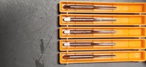 DESCRIPTION: (5) HSS THREAD FORMONG TAPS BRAND/MODEL: HERTEL 77427524 SIZE: #4-40 UNC RETAIL$: $135.65 QTY: 5
