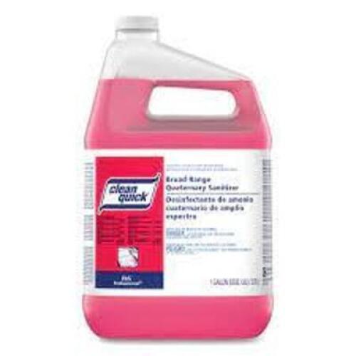 DESCRIPTION: (2) BROAD RANGE QUATERNARY SANTIZER BRAND/MODEL: CLEAN QUICK SIZE: 1 GALLON RETAIL$: $83.99 EA QTY: 2