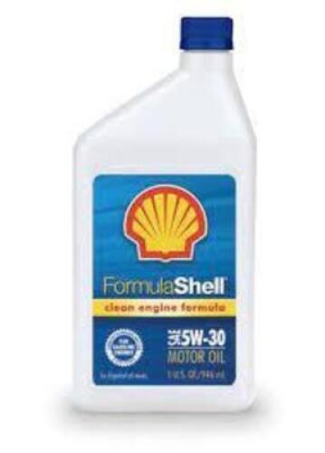 DESCRIPTION: (6) MOTOR OIL BRAND/MODEL: FORMULA SHELL SIZE: 1 QT 5W-20 RETAIL$: $6.00 EA QTY: 6
