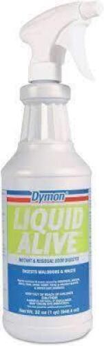 DESCRIPTION: (4) DRAIN MAINTENANCE WITH ODOR ELIMINATOR BRAND/MODEL: DYMON LIQUID ALIVE #21A878 SIZE: 32 OZ RETAIL$: $10.00 EA QTY: 4