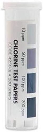 DESCRIPTION: (12) CONTAINERS OF (200) CHLORINE TEST STRIPSBRAND/MODEL: LAMATTERETAIL$: $12.52 EAQTY: 12