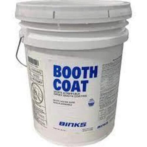 DESCRIPTION: (1) SPRAY BOOTH COATING BRAND/MODEL: BOOTH COAT BY BINKS #1ZLB1 SIZE: 5 GALLON RETAIL$: $495.38 EA QTY: 1