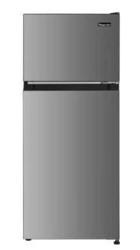 DESCRIPTION: (1) MINI REFRIGERATOR BRAND/MODEL: MAGIC CHEF/HMDR45PS INFORMATION: 4.5 CUFT, PLATINUM STEEL FINISH RETAIL$: $229 SIZE: 44.5" X 18.5" X 1
