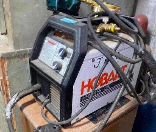 DESCRIPTION HOBART HANDLER 120 MIG WELDER. ADDITIONAL INFORMATION RETAILS NEW FOR $1400 LOCATION WAREHOUSE 1 QTY 1