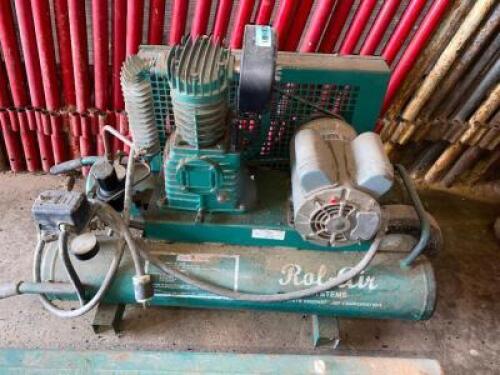 DESCRIPTION ROL AIR SYSTEMS WHEELBARROW ELECTRIC POWERED AIR COMPRESSOR ADDITIONAL INFORMATION RETAILS NEW FOR $2100 LOCATION WAREHOUSE 2 QTY 1