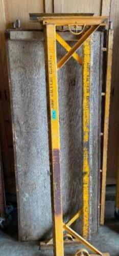 DESCRIPTION 72" ROLLING SCAFFOLD W/ (2) UPRIGHTS, (2) CROSS BEAMS, AND (1) WALK BOARD LOCATION WAREHOUSE 2 QTY 1