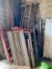 DESCRIPTION (1) LOT OF OLDER MASON SCAFFOLDING ADDITIONAL INFORMATION SEE ADDITIONAL PHOTOS THIS LOT IS: ONE MONEY LOCATION WAREHOUSE 2 QTY 1
