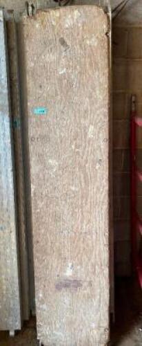 DESCRIPTION (3) 72" ALUMINUM FRAME WALK BOARDS W/ WOOD BOARD SURFACE SIZE 72" THIS LOT IS: SOLD BY THE PIECE LOCATION WAREHOUSE 2 QTY 3