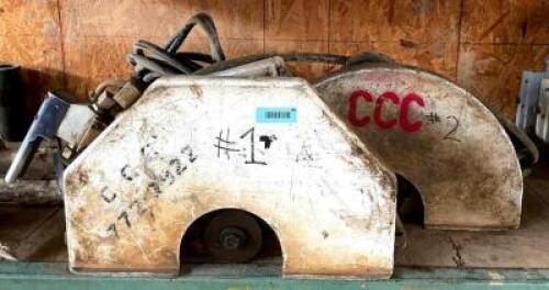 (2) ELECTRIC CONCRETE SAWS