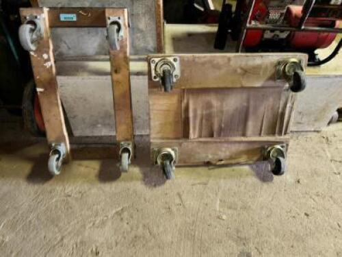 DESCRIPTION (2)- FOUR WAY DOLLIES LOCATION RIGHT WAREHOUSE QTY 2