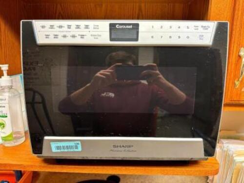 DESCRIPTION MICROWAVE BRAND / MODEL: SHARP LOCATION OFFICE QTY 1