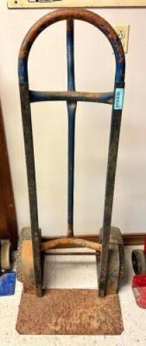 DESCRIPTION TWO WHEEL HAND TRUCK ( GREY ). LOCATION OFFICE QTY 1