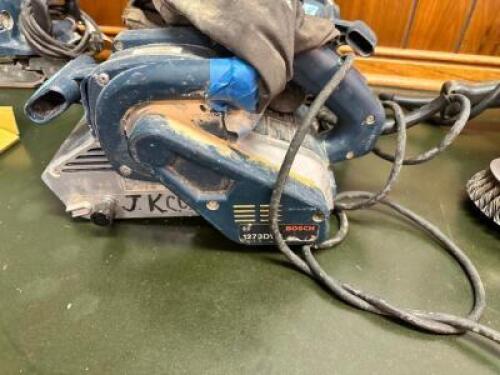 DESCRIPTION BELT SANDER BRAND / MODEL: BOSCH LOCATION OFFICE QTY 1