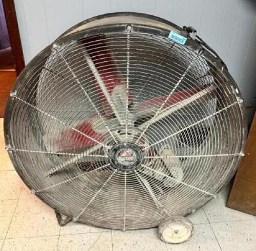 DESCRIPTION SHOP FAN. MISSING BELT NEEDS REPLACED. LOCATION OFFICE QTY 1