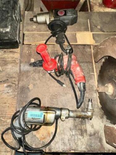 DESCRIPTION (3)- ASSORTED POWER TOOLS LOCATION RIGHT WAREHOUSE QTY 3