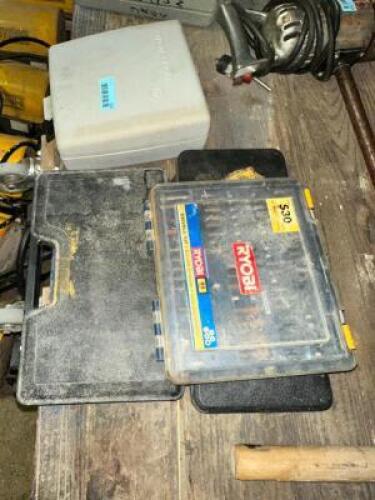 DESCRIPTION ASSORTED TOOLS ADDITIONAL INFORMATION DRILL, DRILL BITS, SOCKET SETS LOCATION RIGHT WAREHOUSE QTY 1