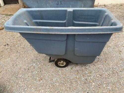 DESCRIPTION RUBBERMAID GONDOLA TRASH CART LOCATION WAREHOUSE 1 QTY 1