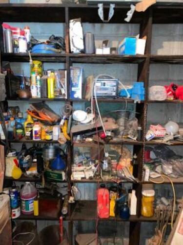 DESCRIPTION CONTENTS OF (3) SHELVES - ASSORTED HARDWARE AND FASTENERS,. ADDITIONAL INFORMATION SEE ADDITIONAL PHOTOS THIS LOT IS: ONE MONEY LOCATION W