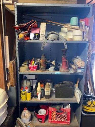 DESCRIPTION CONTENTS OF SINGLE SHELF - ASSORTED HARDWARE AND FASTENERS,. ADDITIONAL INFORMATION SEE ADDITIONAL PHOTOS THIS LOT IS: ONE MONEY LOCATION