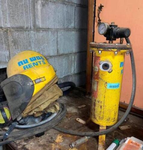 DESCRIPTION SAND BLASTING HOOD SYSTEM LOCATION WAREHOUSE 1 QTY 1