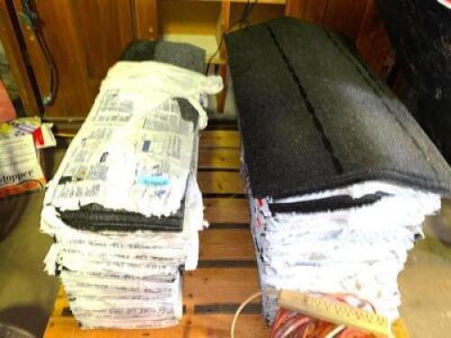 DESCRIPTION PALLET OF ROOFING SHINGLES BRAND / MODEL: TIMBER TEX THIS LOT IS: ONE MONEY LOCATION WAREHOUSE 2 QTY 1