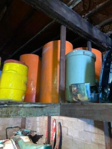 DESCRIPTION (4) ORANGE PLASTIC CONSTRUCTION CHUTES THIS LOT IS: SOLD BY THE PIECE LOCATION WAREHOUSE 2 QTY 4