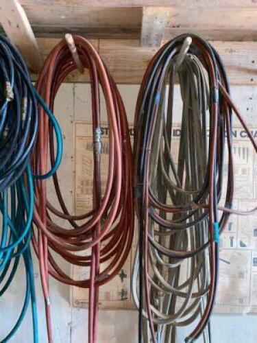 DESCRIPTION (3) ASSORTED 3/8" AIR HOSES. THIS LOT IS: SOLD BY THE PIECE LOCATION WAREHOUSE 2 QTY 3