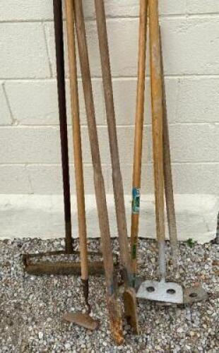 DESCRIPTION (6) ASSORTED LONG HANDLE TOOLS. THIS LOT IS: SOLD BY THE PIECE LOCATION WAREHOUSE 2 QTY 6