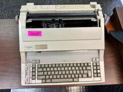 DESCRIPTION CANON TYPEWRITER BRAND / MODEL: CANON LOCATION OFFICE QTY 1