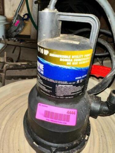 DESCRIPTION UTILITY PUMP W/ HOSE LOCATION LEFT WAREHOUSE QTY 1