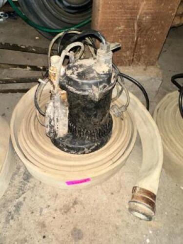 DESCRIPTION UTILITY PUMP W/ HOSE LOCATION LEFT WAREHOUSE QTY 1