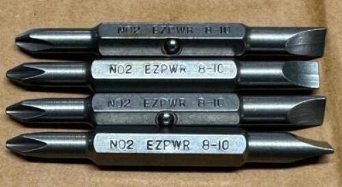 (1) CASE OF EZPWR 8-10 REVERSIBLE BITS NO #1