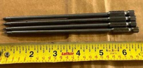 (4) CASES OF 6" SQUARE RECESS BITS.