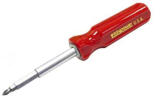 (100) 4" SCREWDRIVERS W/ 1/4" HEX BUSHING 12" TUBE ( RED)