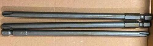 (1) CASE OF 6" PHILLIPS NO .3 BITS