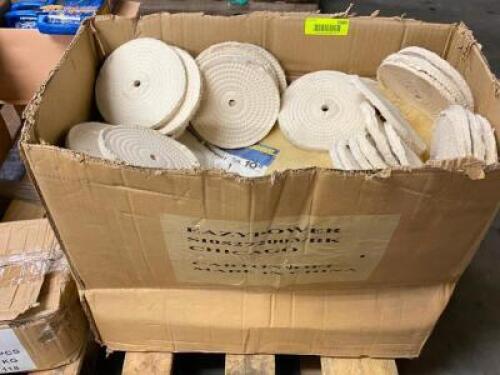 PARTIAL CASE OF 6" MUSLIN BUFFING PADS