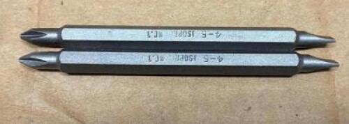 (2) CASES OF ISO 4-5 NO.1 DOUBLE END BITS