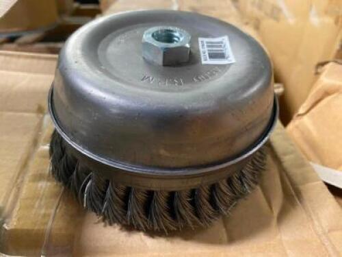 (1) CASE OF 6" KNOTTED CUP BRUSHES