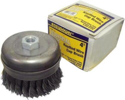 (1) CASE OF 4" KNOTTED CUP BRUSHES