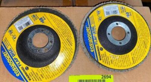 (1) CASE OF 60 GIRT EPOXY CUTTING DISCS.