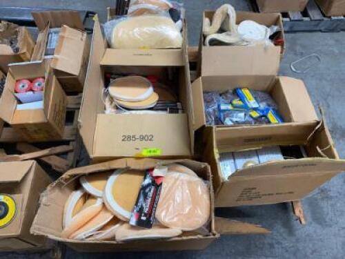 PALLET OF ASSORTED OF BUFFING PADS