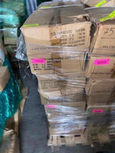 (3) CASES OF CARBON STEEL HOLE SAW 1" SETS
