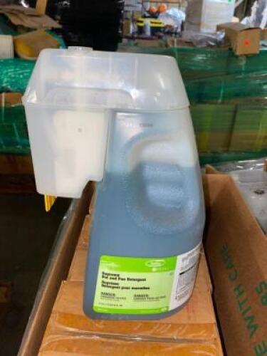PALLET OF ASSORTED SUMA POT AND PAN DETERGENT CLEANERS
