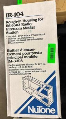 (4)- ROUGH-IN HOUSING FOR RADIO INTERCOMS