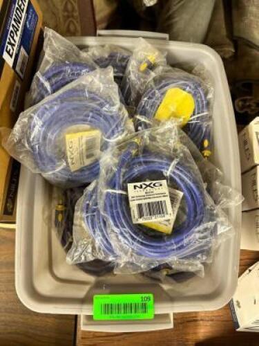 (10) - NXG TECH ENHANCED PERFORMANCE CUSTOM A/V INTERCONNECT CORDS