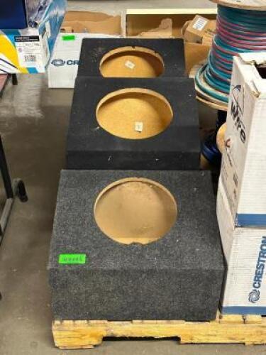 (3)- SUBWOOFER ENCLOSURES